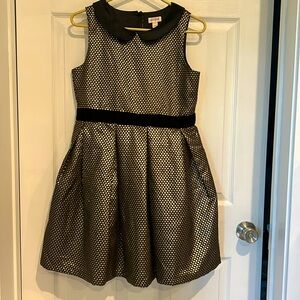 No sleeved gold spotted girls cat and jack dress